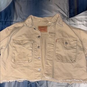 Levi's Tan Jean Jacket Casual Utility Style